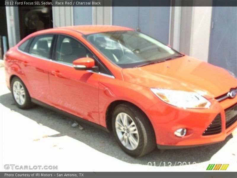 Race Red / Charcoal Black 2012 Ford Focus SEL Sedan