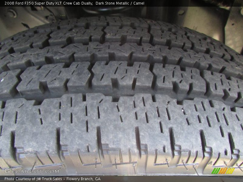 Dark Stone Metallic / Camel 2008 Ford F350 Super Duty XLT Crew Cab Dually