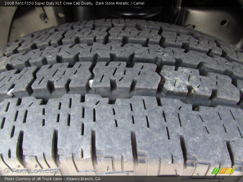 Dark Stone Metallic / Camel 2008 Ford F350 Super Duty XLT Crew Cab Dually