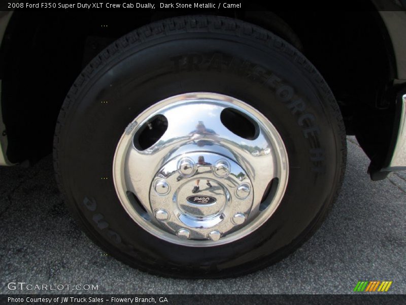 Dark Stone Metallic / Camel 2008 Ford F350 Super Duty XLT Crew Cab Dually