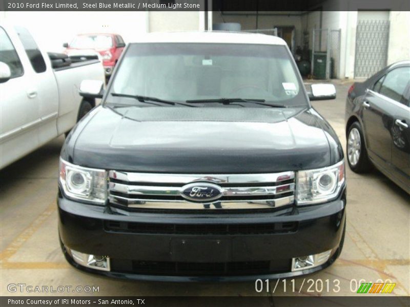 Steel Blue Metallic / Medium Light Stone 2010 Ford Flex Limited