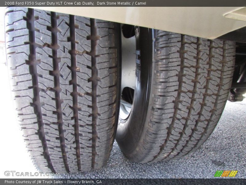 Dark Stone Metallic / Camel 2008 Ford F350 Super Duty XLT Crew Cab Dually