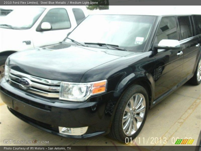 Steel Blue Metallic / Medium Light Stone 2010 Ford Flex Limited