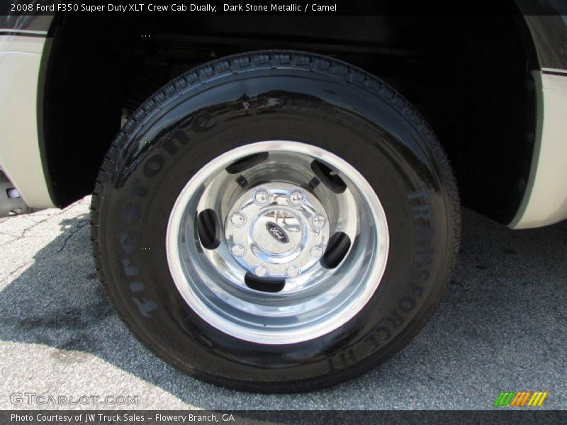 Dark Stone Metallic / Camel 2008 Ford F350 Super Duty XLT Crew Cab Dually