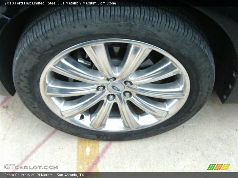 Steel Blue Metallic / Medium Light Stone 2010 Ford Flex Limited