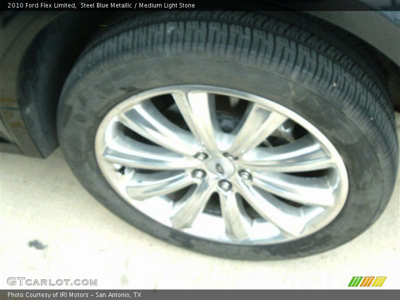 Steel Blue Metallic / Medium Light Stone 2010 Ford Flex Limited