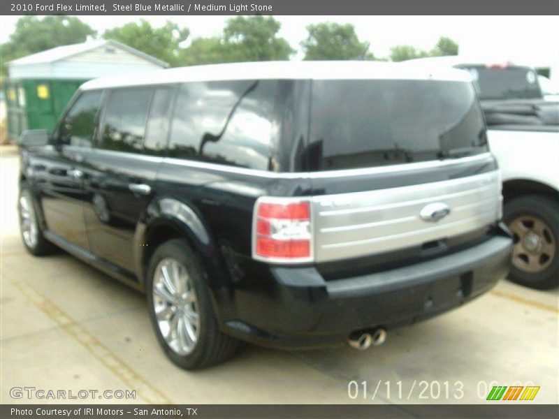 Steel Blue Metallic / Medium Light Stone 2010 Ford Flex Limited
