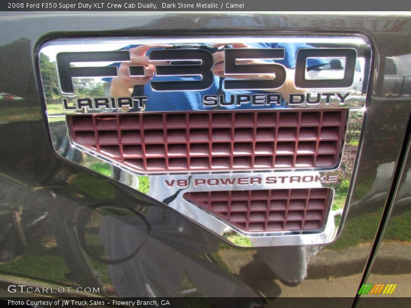 Dark Stone Metallic / Camel 2008 Ford F350 Super Duty XLT Crew Cab Dually