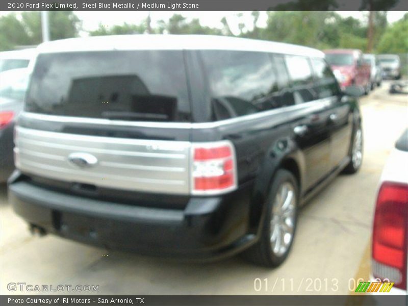 Steel Blue Metallic / Medium Light Stone 2010 Ford Flex Limited