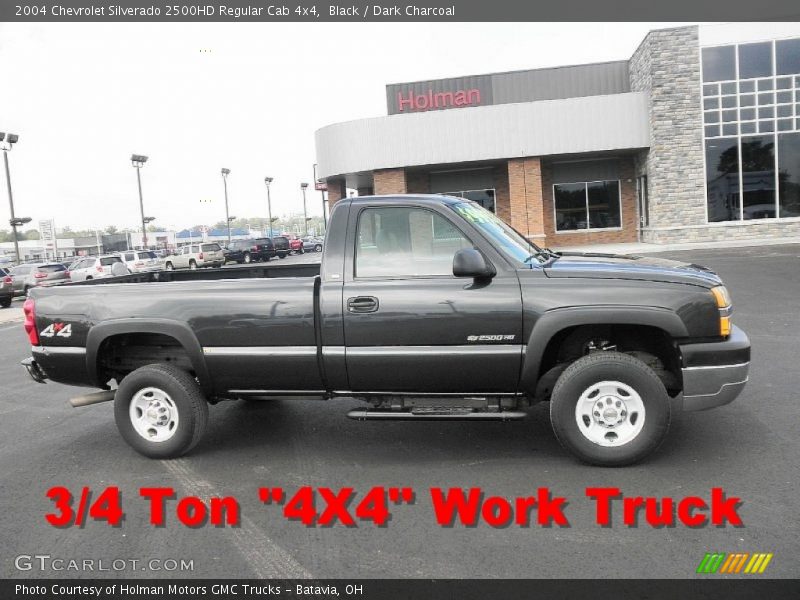 Black / Dark Charcoal 2004 Chevrolet Silverado 2500HD Regular Cab 4x4