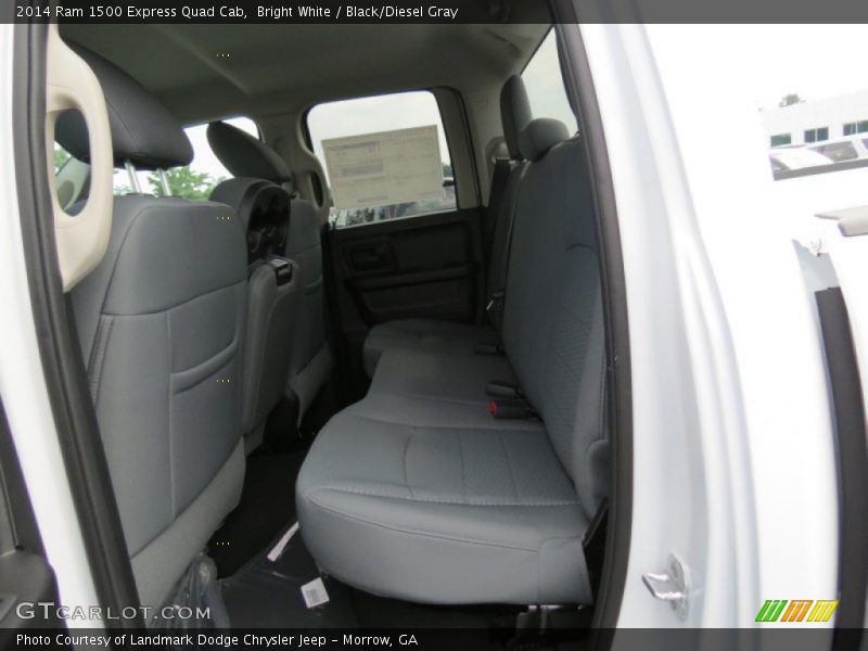 Bright White / Black/Diesel Gray 2014 Ram 1500 Express Quad Cab
