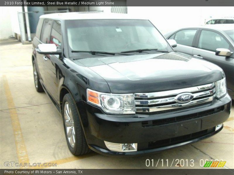 Steel Blue Metallic / Medium Light Stone 2010 Ford Flex Limited