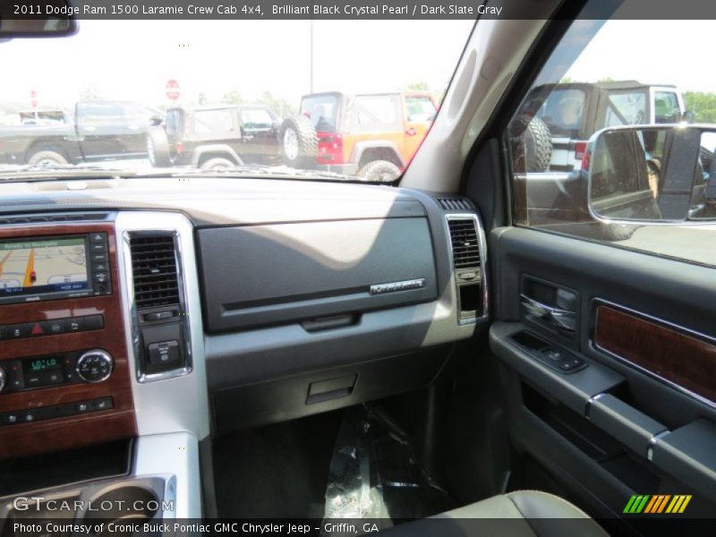 Brilliant Black Crystal Pearl / Dark Slate Gray 2011 Dodge Ram 1500 Laramie Crew Cab 4x4
