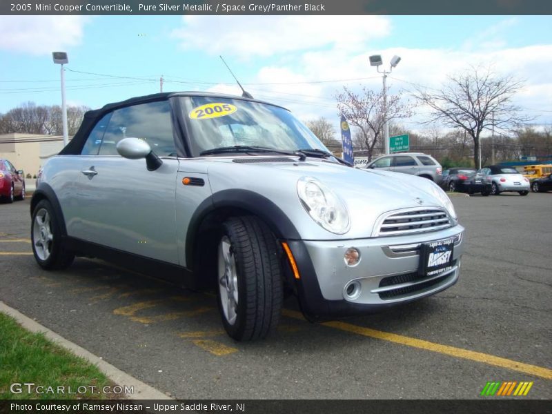 Pure Silver Metallic / Space Grey/Panther Black 2005 Mini Cooper Convertible