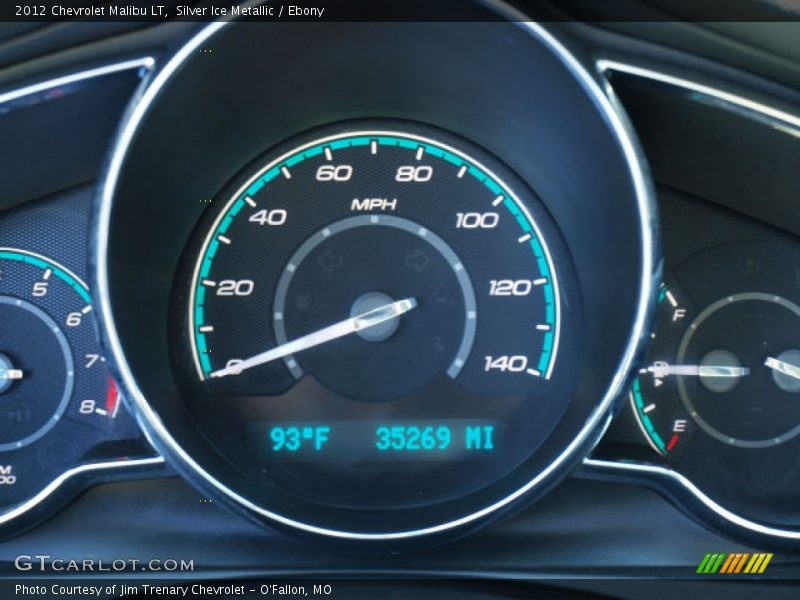 Silver Ice Metallic / Ebony 2012 Chevrolet Malibu LT