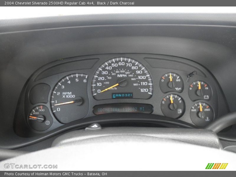 Black / Dark Charcoal 2004 Chevrolet Silverado 2500HD Regular Cab 4x4