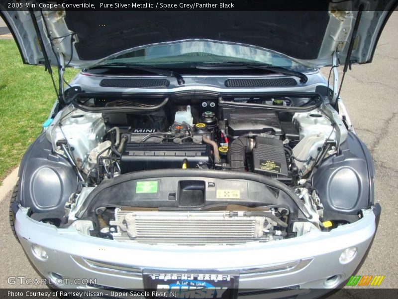 Pure Silver Metallic / Space Grey/Panther Black 2005 Mini Cooper Convertible
