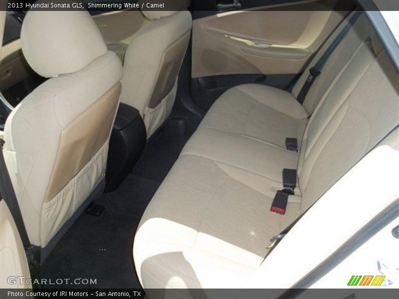 Shimmering White / Camel 2013 Hyundai Sonata GLS