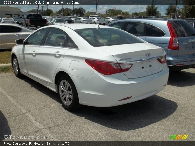 Shimmering White / Camel 2013 Hyundai Sonata GLS