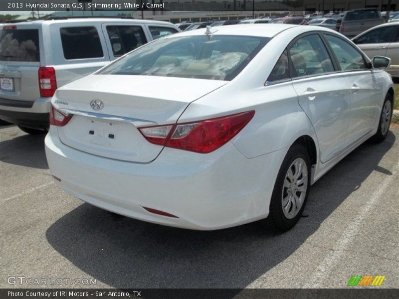Shimmering White / Camel 2013 Hyundai Sonata GLS