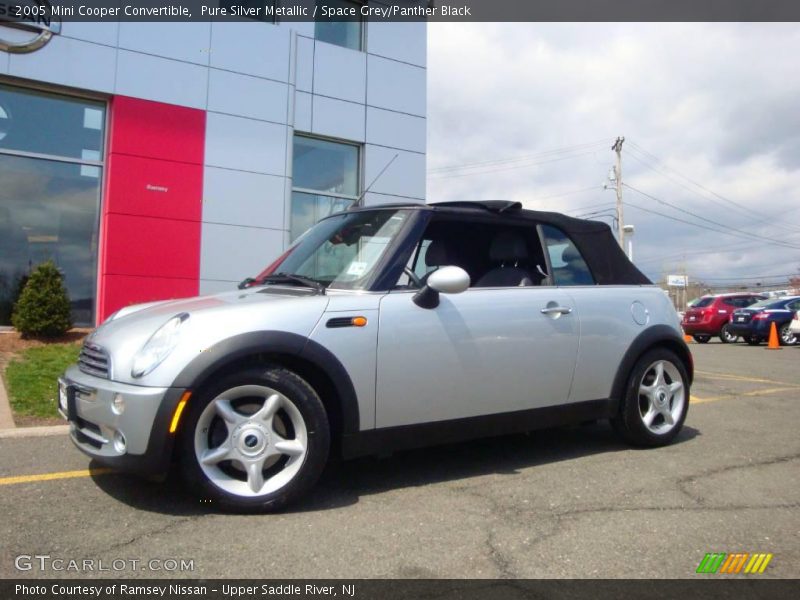 Pure Silver Metallic / Space Grey/Panther Black 2005 Mini Cooper Convertible