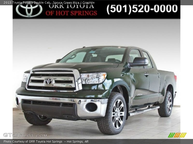 Spruce Green Mica / Graphite 2013 Toyota Tundra Double Cab