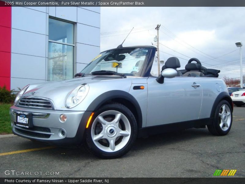 Pure Silver Metallic / Space Grey/Panther Black 2005 Mini Cooper Convertible