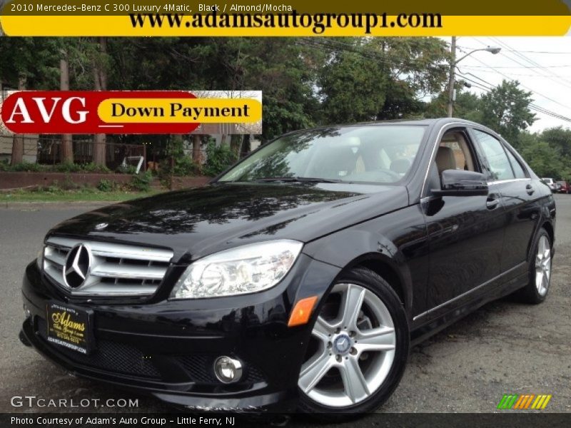 Black / Almond/Mocha 2010 Mercedes-Benz C 300 Luxury 4Matic