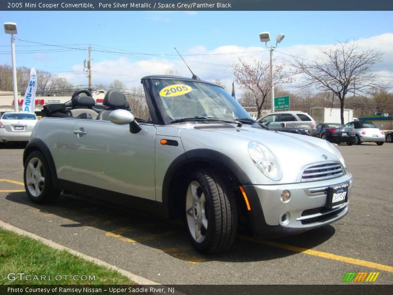 Pure Silver Metallic / Space Grey/Panther Black 2005 Mini Cooper Convertible