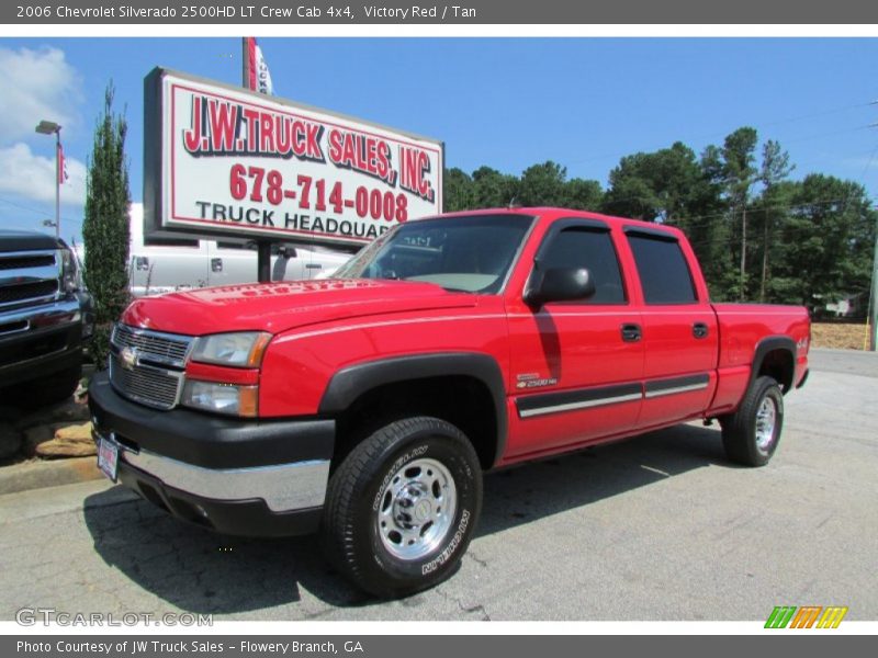 Victory Red / Tan 2006 Chevrolet Silverado 2500HD LT Crew Cab 4x4