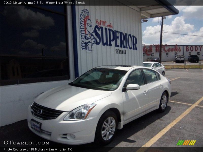 Winter Frost White / Blonde 2012 Nissan Altima 2.5 SL