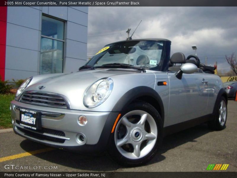 Pure Silver Metallic / Space Grey/Panther Black 2005 Mini Cooper Convertible