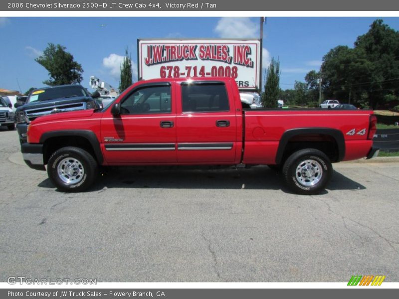 Victory Red / Tan 2006 Chevrolet Silverado 2500HD LT Crew Cab 4x4