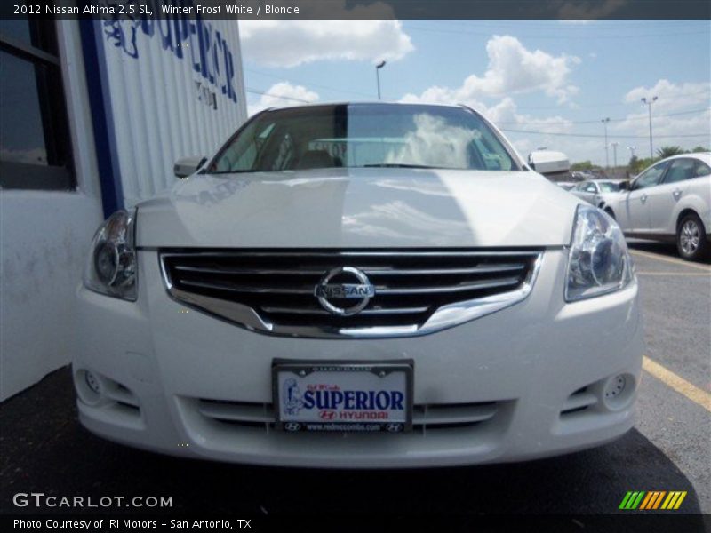 Winter Frost White / Blonde 2012 Nissan Altima 2.5 SL