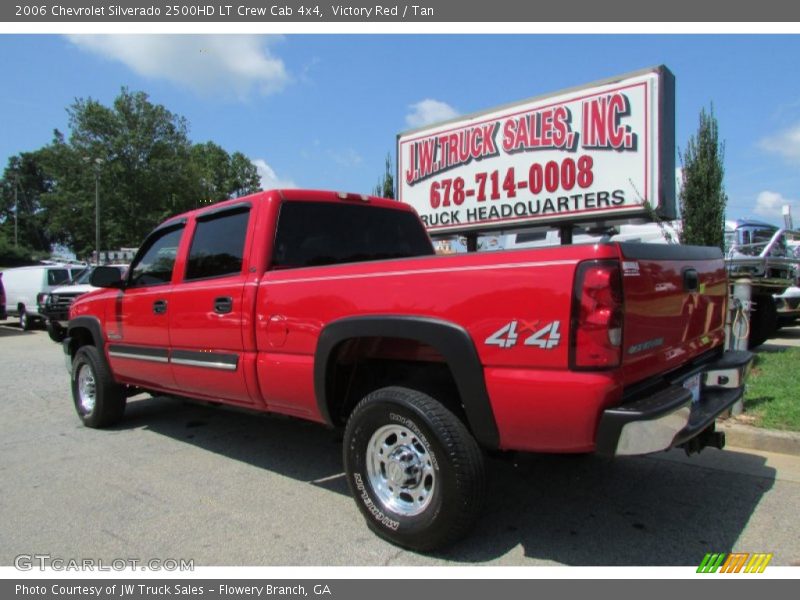 Victory Red / Tan 2006 Chevrolet Silverado 2500HD LT Crew Cab 4x4
