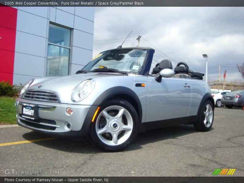 Pure Silver Metallic / Space Grey/Panther Black 2005 Mini Cooper Convertible