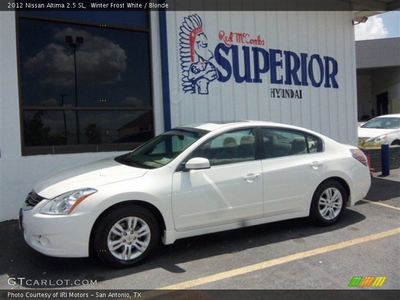 Winter Frost White / Blonde 2012 Nissan Altima 2.5 SL