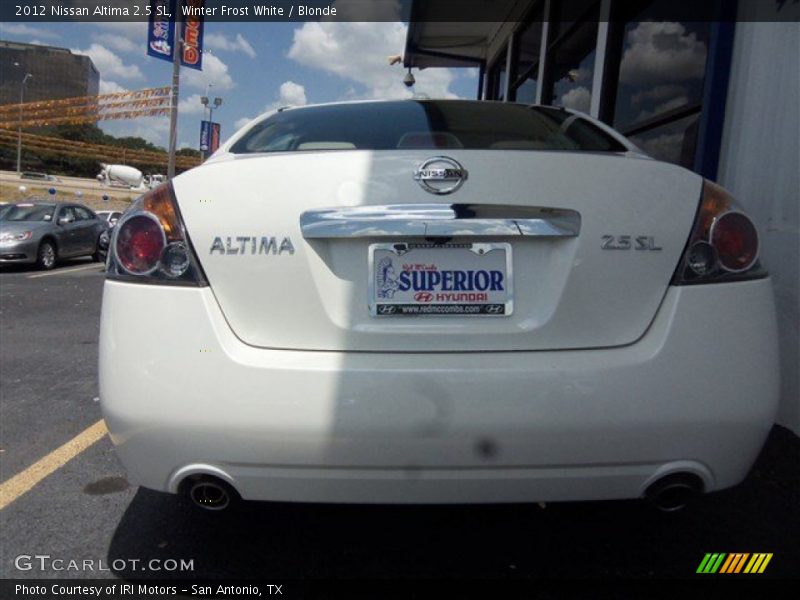 Winter Frost White / Blonde 2012 Nissan Altima 2.5 SL