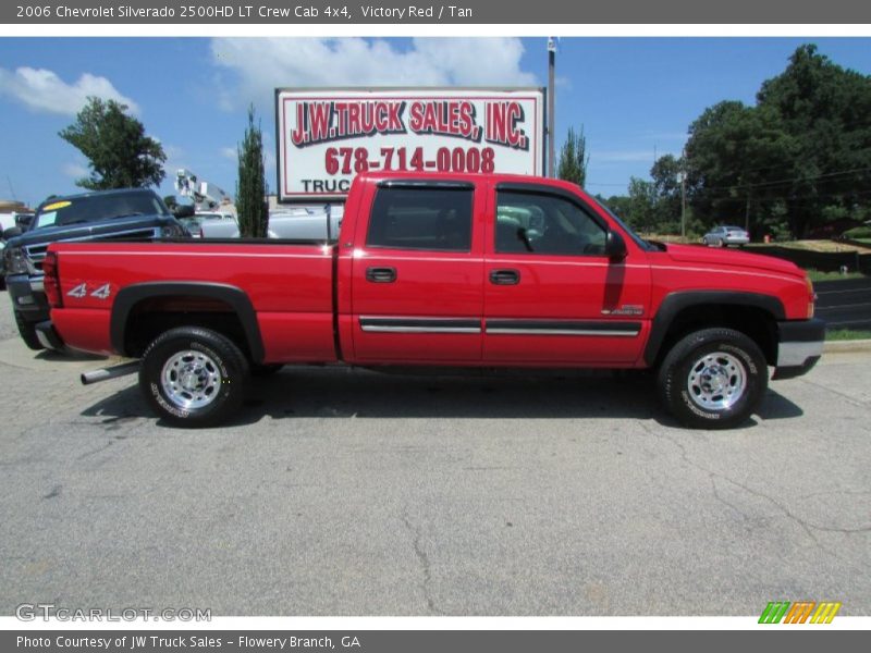 Victory Red / Tan 2006 Chevrolet Silverado 2500HD LT Crew Cab 4x4
