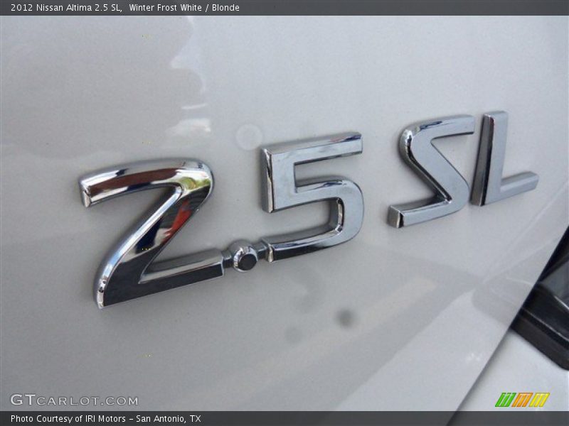 Winter Frost White / Blonde 2012 Nissan Altima 2.5 SL