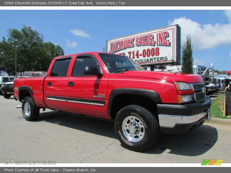 Victory Red / Tan 2006 Chevrolet Silverado 2500HD LT Crew Cab 4x4