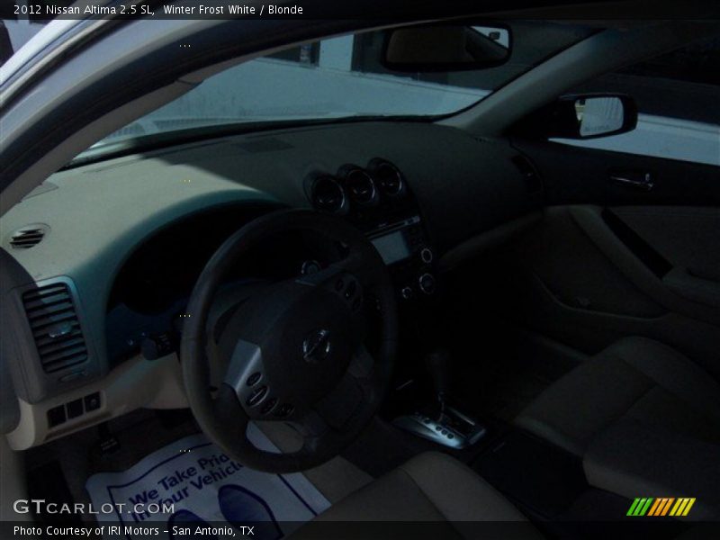 Winter Frost White / Blonde 2012 Nissan Altima 2.5 SL