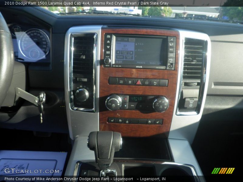 Inferno Red Crystal Pearl / Dark Slate Gray 2010 Dodge Ram 1500 Laramie Quad Cab 4x4