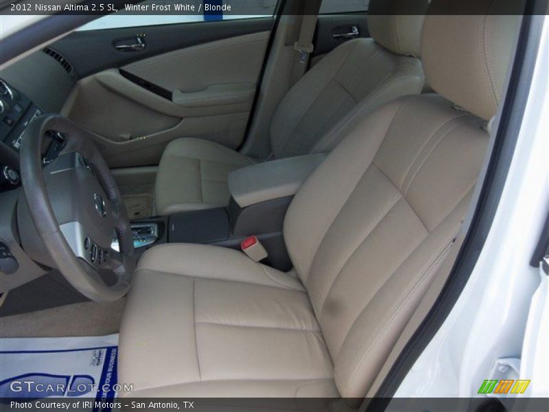 Winter Frost White / Blonde 2012 Nissan Altima 2.5 SL