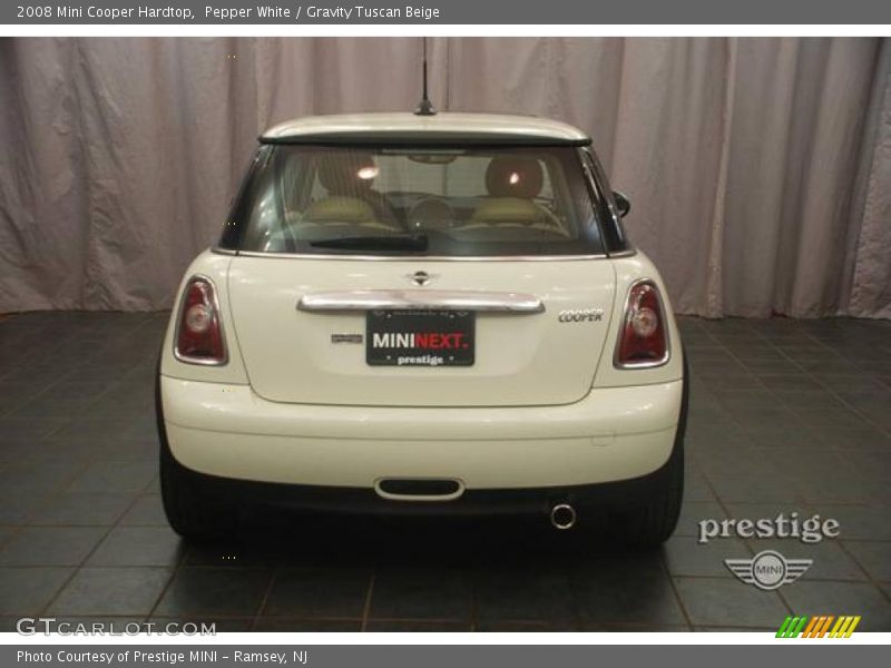 Pepper White / Gravity Tuscan Beige 2008 Mini Cooper Hardtop