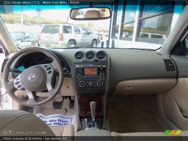 Winter Frost White / Blonde 2012 Nissan Altima 2.5 SL