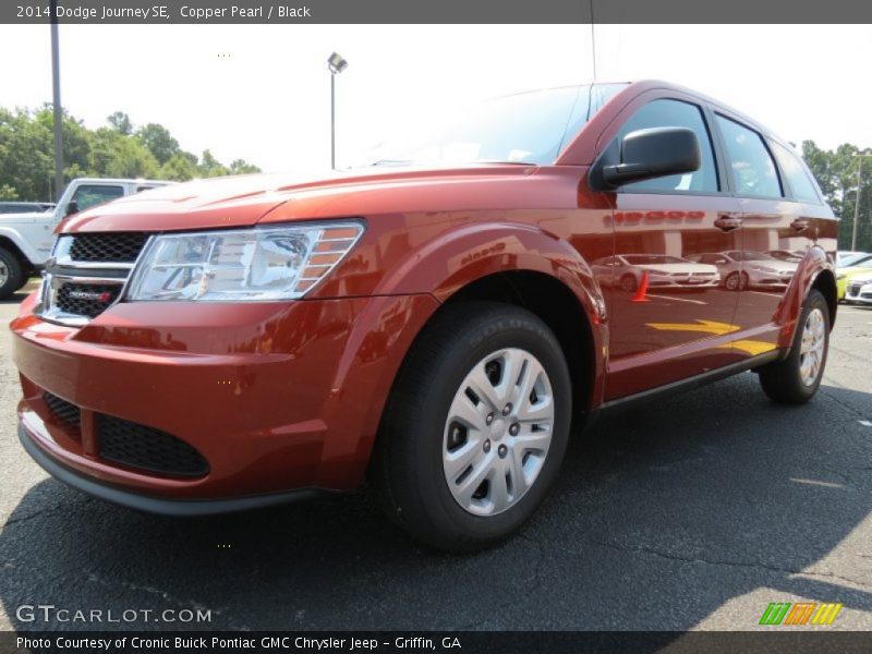 Copper Pearl / Black 2014 Dodge Journey SE