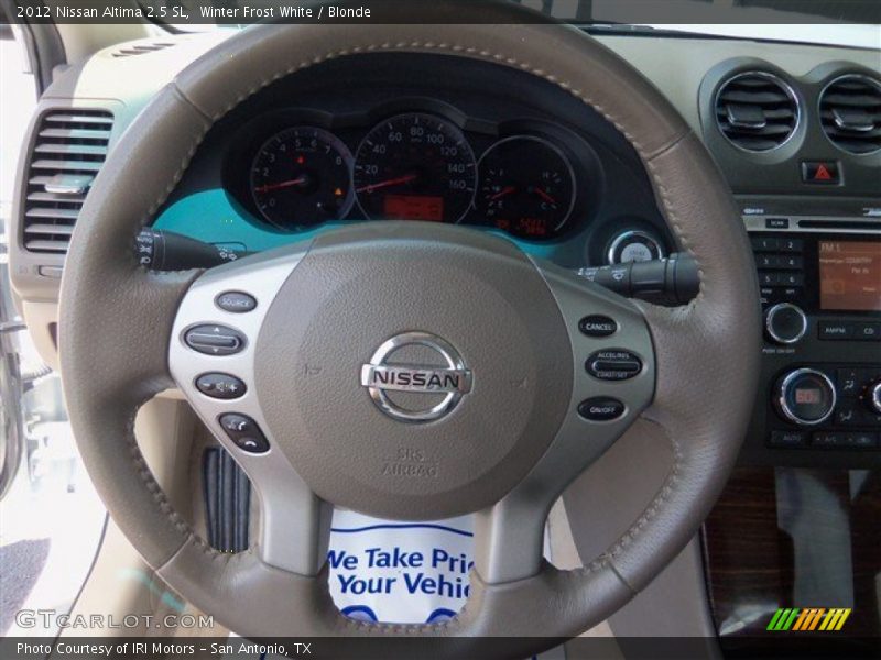 Winter Frost White / Blonde 2012 Nissan Altima 2.5 SL