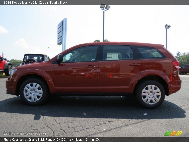 Copper Pearl / Black 2014 Dodge Journey SE
