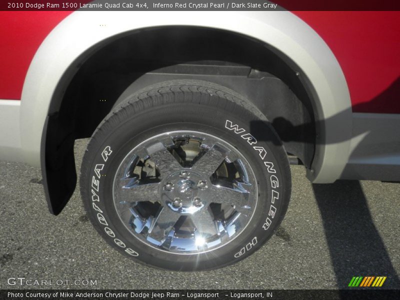 Inferno Red Crystal Pearl / Dark Slate Gray 2010 Dodge Ram 1500 Laramie Quad Cab 4x4